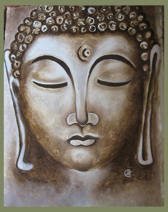 Buddha,Buddha3,ART_1385_11628,Artist : Chitra Ariram,Oil