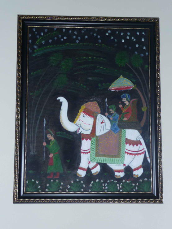 Rajasthani painting (ART_974_6243) - Handpainted Art Painting - 12in X 16in