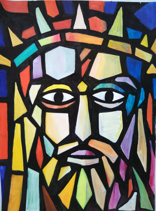 ,Jesus,ART_1243_12324,Artist : Ujwala Chavan,Acrylic