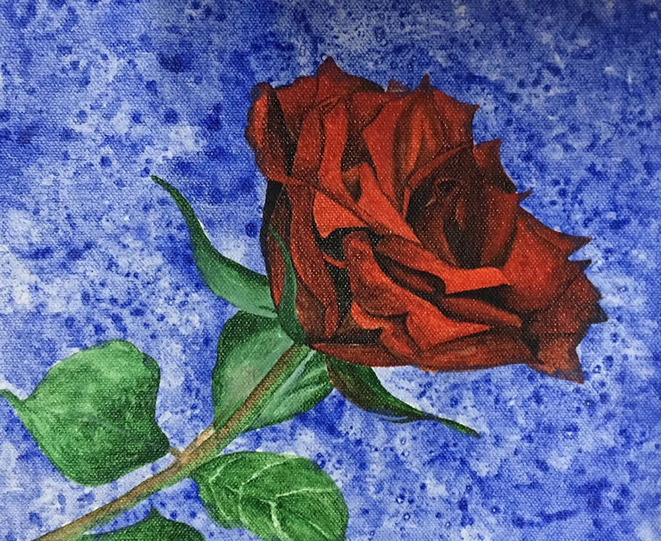 Rose, Flower,Rose,ART_1581_13373,Artist : Susmitha Koduri,Acrylic