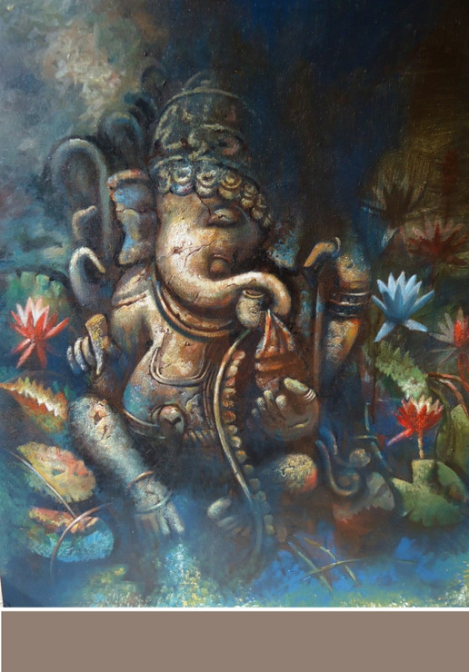 ,Ganesh 2,ART_836_5413,Artist : Debkumar Bhattacharyya (Seller),Acrylic