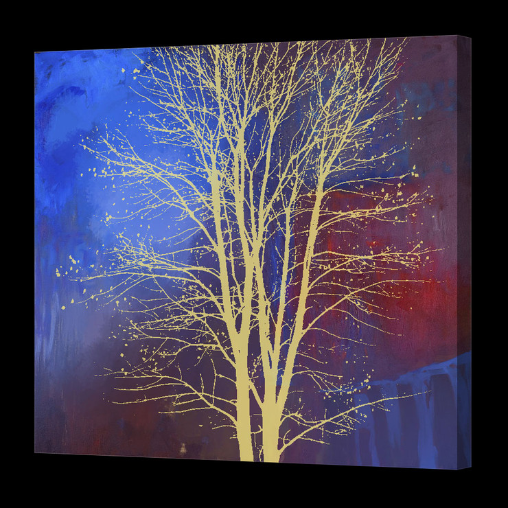 Tree Paintings,Yellow Tree Paintings,Blue Shade tree paintings ,56ABT11,MTO_1550_14656,Artist : Community Artists Group,Mixed Media