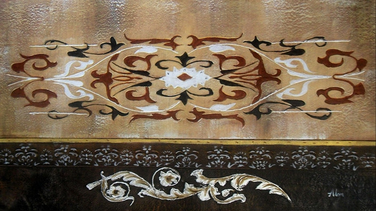 beautiful abstract paintings,56ABT144,MTO_1550_14767,Artist : Community Artists Group,Mixed Media