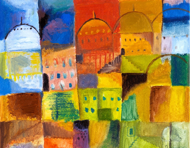 beautiful abstract paintings,abstract paintings,The Division Abstract,MTO_1550_15005,Artist : Community Artists Group,Mixed Media