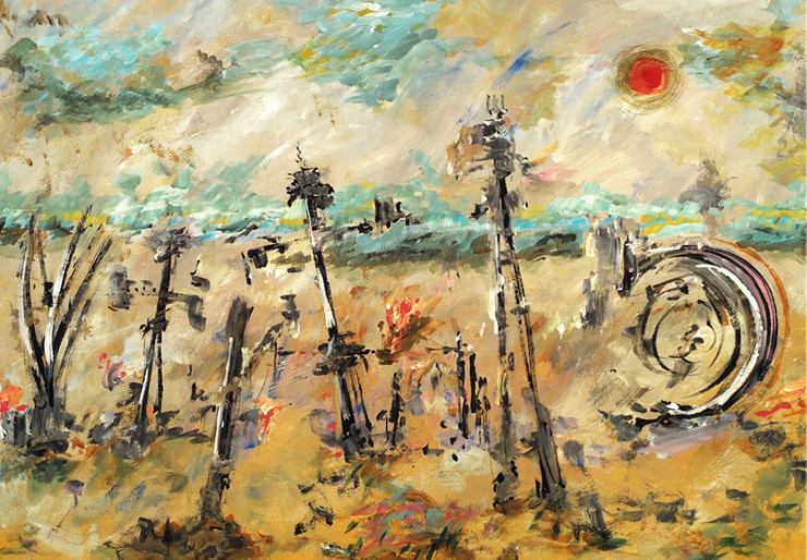 beautiful abstract paintings,abstract paintings,56ABT263,MTO_1550_15037,Artist : Community Artists Group,Mixed Media