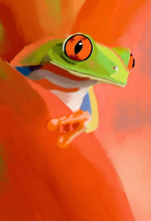 frog paintings,56Anm89,MTO_1550_15169,Artist : Community Artists Group,Mixed Media