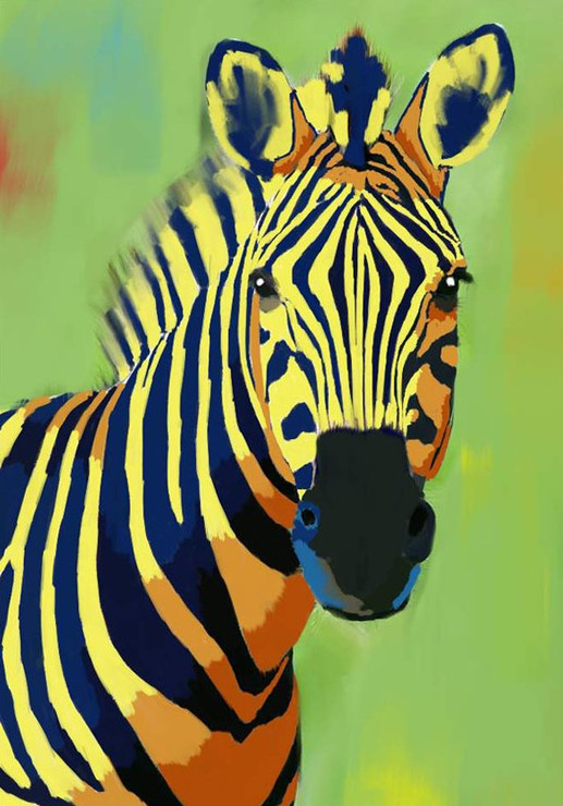 zebra paintings,56Anm81,MTO_1550_15154,Artist : Community Artists Group,Mixed Media