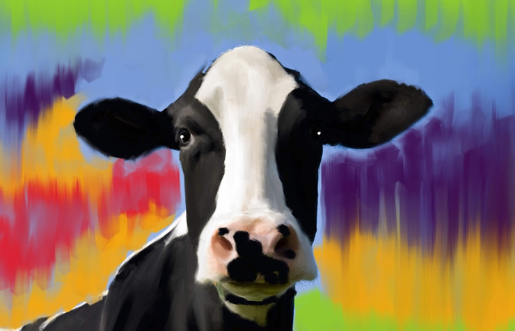 Cow Paintings,56Anm56,MTO_1550_15105,Artist : Community Artists Group,Mixed Media