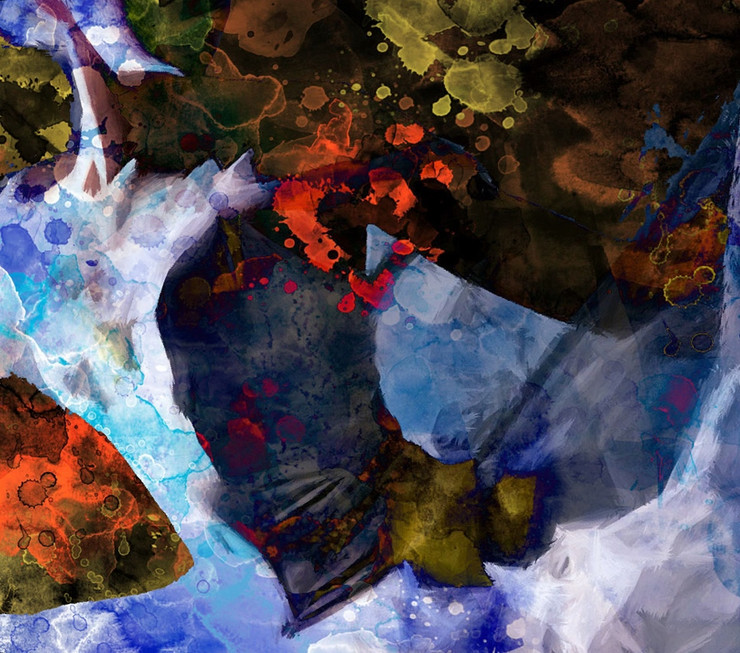 beautiful abstract paintings,abstract paintings,56Figure13,MTO_1550_15410,Artist : Community Artists Group,Mixed Media