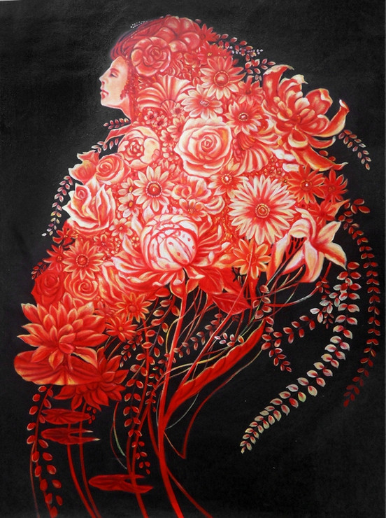 miskin paintings,56Figure109,MTO_1550_15547,Artist : Community Artists Group,Mixed Media