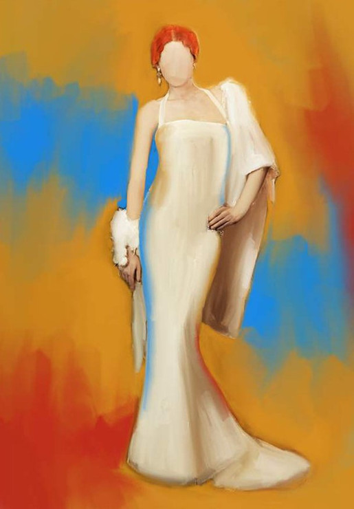 lady paintings,56Figure104,MTO_1550_15541,Artist : Community Artists Group,Mixed Media