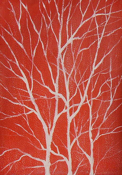 RedTree - 24in X 36in,28ABT225_2436,Red, Pink, Orange,Oil Colors,Silver Tree,Red Background,60X90 Size,Abstract Art Canvas Painting Buy canvas art painting online for sale by fizdi.com in India.