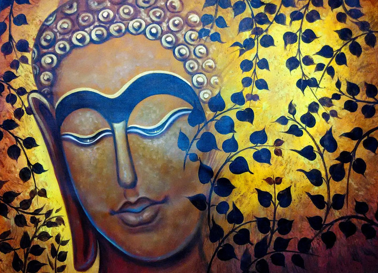 ,Buddha New,ART_1229_2675,Artist : Pallavi Jain,Acrylic