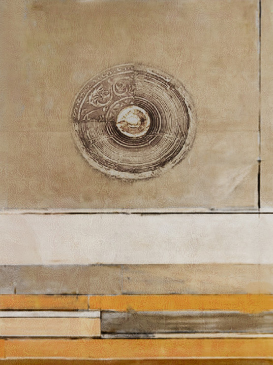 Sofrana - 30in X 40in,28ABT174_3040,Yellow, Brown,75X100 Size,Abstract Art Canvas Painting