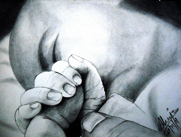 ,Truth of Life,ART_518_8587,Artist : Aakash Jain,Charcoal