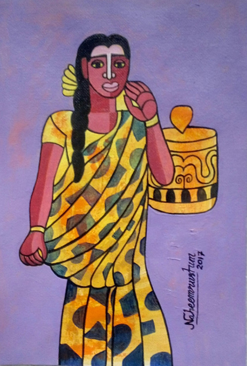 Tink (ART_938_17543) - Handpainted Art Painting - 7in X 11in