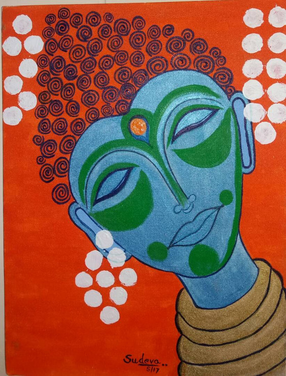 Buddha,Peace comes from Within,ART_2350_18129,Artist : Dr Sunanda Agarwal,Acrylic