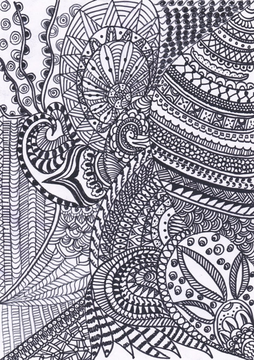 ,Zentangle Art,ART_2475_18619,Artist : Sridevi Karthikeyan,Ink