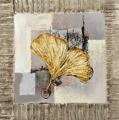 HeavyGold02 - 24in X 24in,31Gold81_2424,White, Light Shades,60X60 Size,Gold and Silver Art Canvas Painting Buy canvas art painting online for sale by fizdi.com in India.