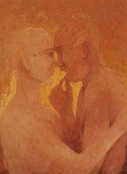 FIGURATIVE, KNIFE WORK, KIFE ART,HUG - 2,ART_2529_19054,Artist : Ramesh Pidugu (Seller),Acrylic