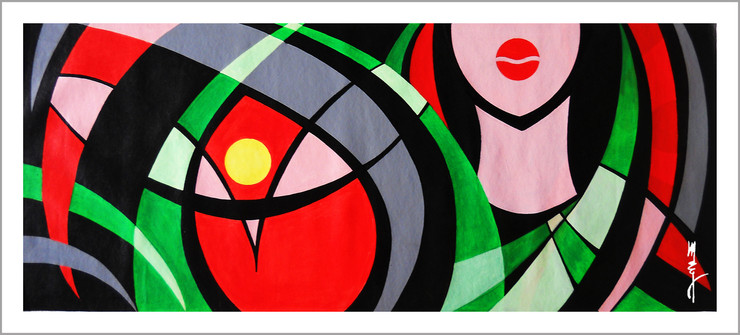 lady, women,Women,ART_3096_20913,Artist : Madhav Joshi,Acrylic