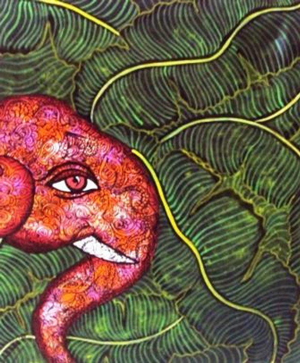 Gaja, ganesha, elephant,Gaja 7,ART_1397_21484,Artist : Sreya Gupta,Acrylic