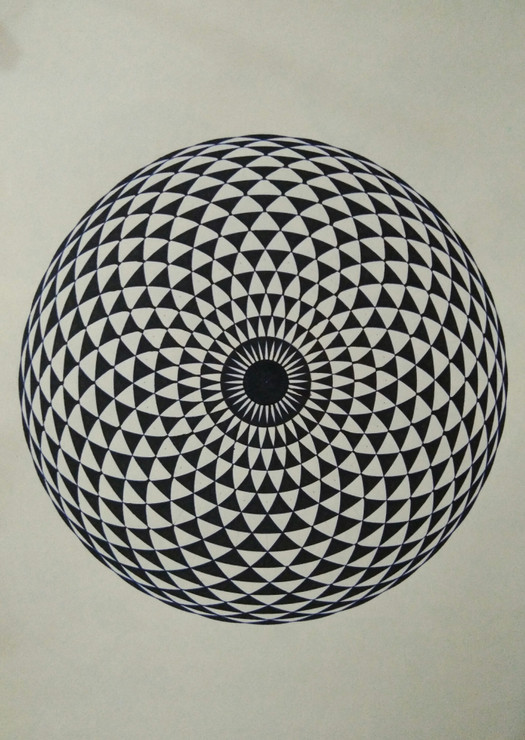 Mandala (ART_3108_23608) - Handpainted Art Painting - 12in X 8in