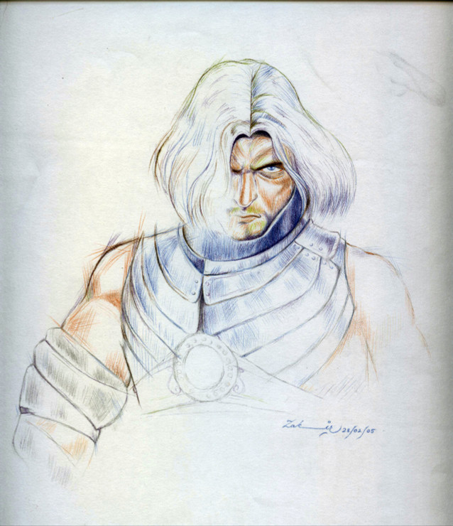 Prince of Persia (ART_3108_23605) - Handpainted Art Painting - 12in X 8in