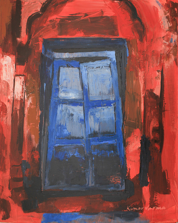 Door (ART_3784_24191) - Handpainted Art Painting - 18in X 24in