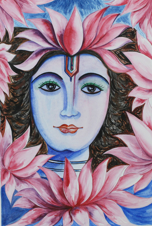 Shiva (ART_3736_24196) - Handpainted Art Painting - 10in X 14in