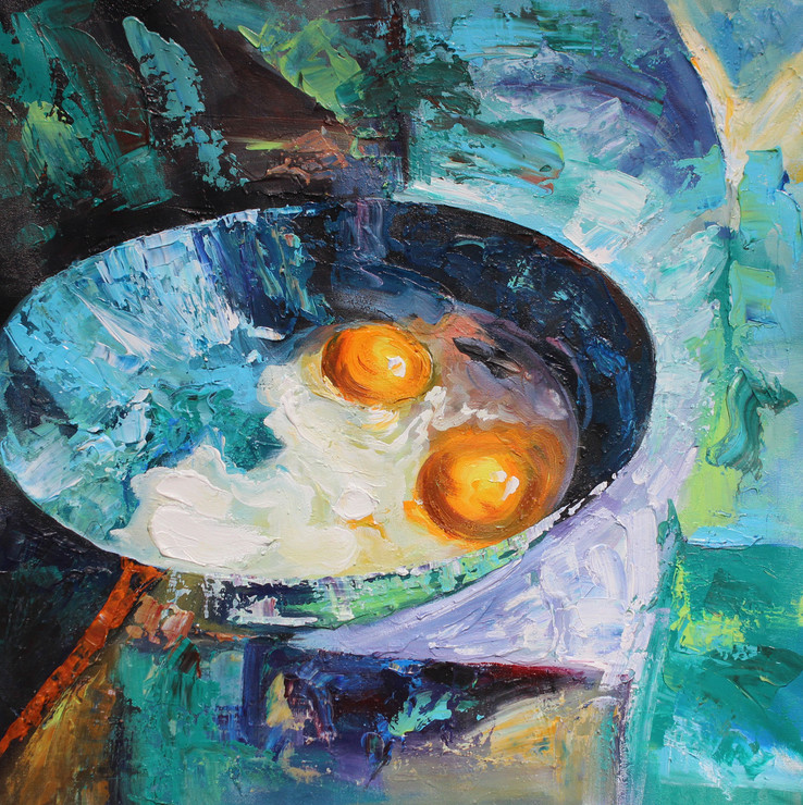Frier (ART_1522_28169) - Handpainted Art Painting - 24in X 24in