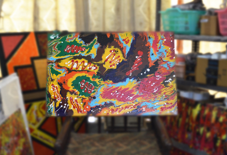 Unknown (ART_4166_28164) - Handpainted Art Painting - 30in X 20in