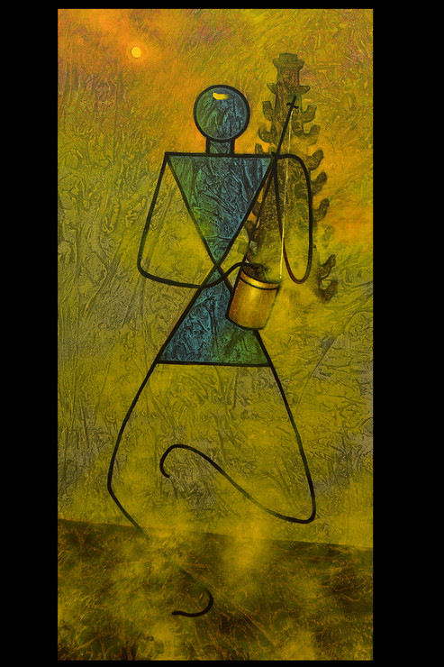 Yalkot (ART_4711_28311) - Handpainted Art Painting - 18in X 36in