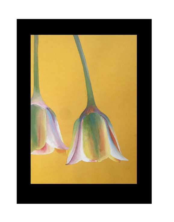 FLOWER (ART_5750_33372) - Handpainted Art Painting - 8in X 11in