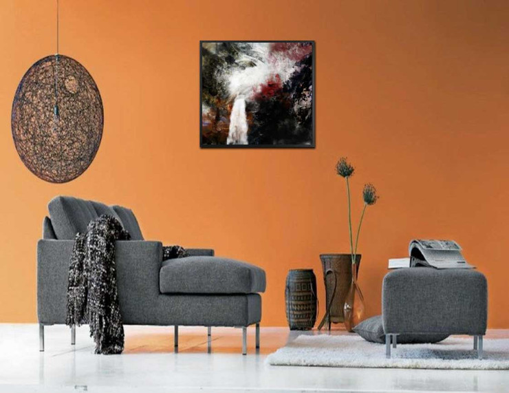 26Line136 - 24in X 24in,26Line136_2424,Multi-Color,60X60 Size,Abstract;Latest Collection Art Canvas Painting