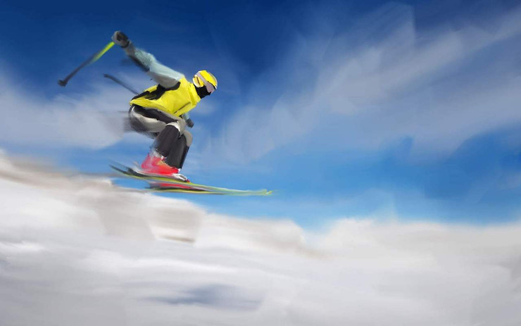 Sport,Player,Jump,Ice Sport, Winter Sport,Skiing,Snow