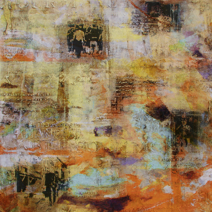 Abstract,abstract paintings,yellow abstract,brown,brown coloured painting