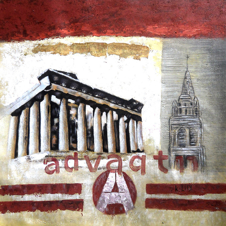 abstract,monuments,landscape,paintings of monuments,monument paintings