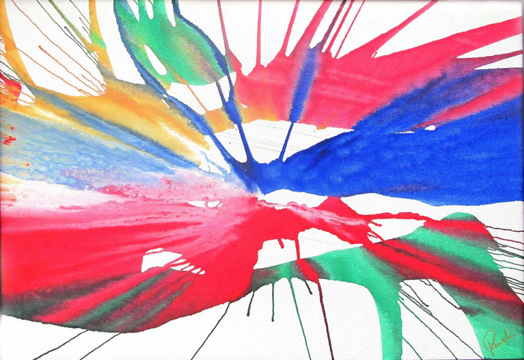 Infinite Series - 27 (ART_1919_15851) - Handpainted Art Painting - 25in X 18in