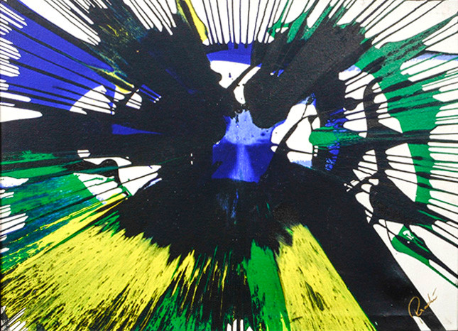 Infinite Series - 13 (ART_1919_15838) - Handpainted Art Painting - 18in X 24in