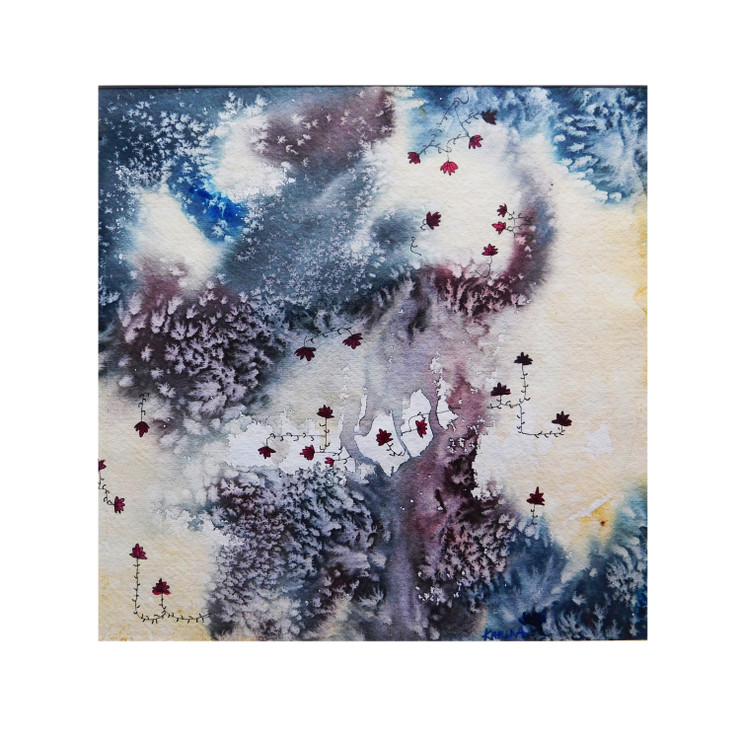 Masmerising Battle  (ART_6446_37082) - Handpainted Art Painting - 12in X 12in