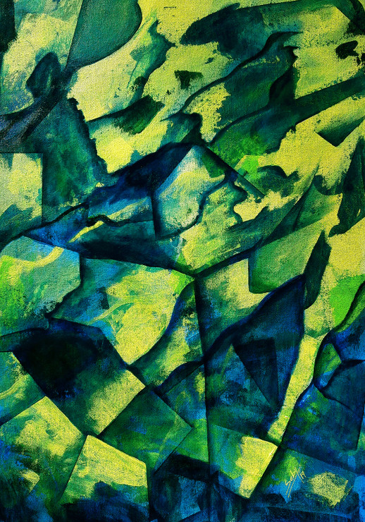 Abstract_P258 (ART_464_38806) - Handpainted Art Painting - 22in X 32in