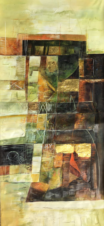 Modern art 5 painting (ART_6706_39293) - Handpainted Art Painting - 24in X 36in