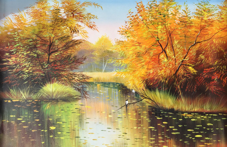 Landscape painting  (ART_6706_39690) - Handpainted Art Painting - 36in X 24in