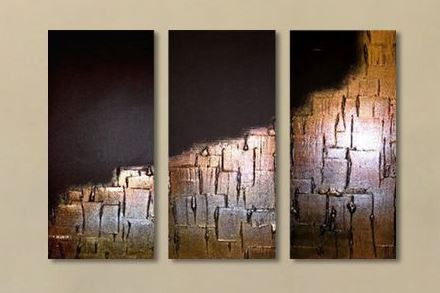 abstract, stair, stairs, steps, golden, golden painting,black
