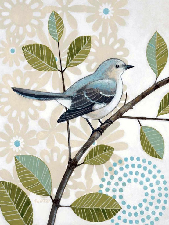 Cute Little Bird (PRT_1303) - Canvas Art Print - 27in X 36in