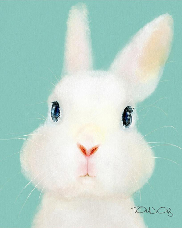 Lovely Rabbit (PRT_1354) - Canvas Art Print - 28in X 36in