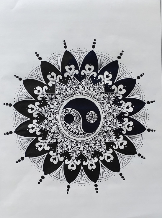 Black Art (ART_6961_40578) - Handpainted Art Painting - 11in X 16in