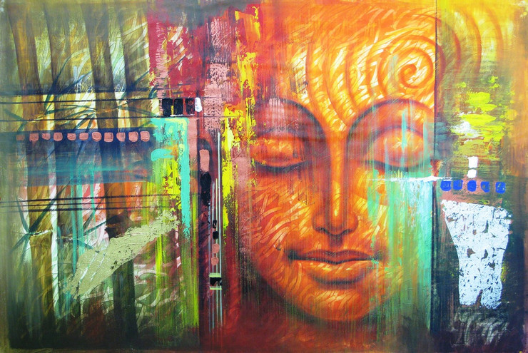 Buddha,Orange Shade Buddha,Peace,Meditaion,Nirvana