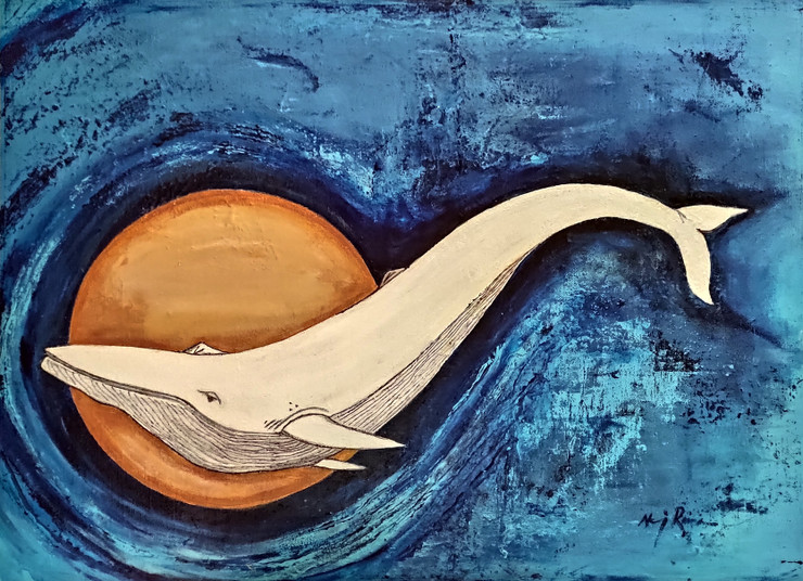 Powered by the Sun-By Neeraj Raina (ART_1252_40992) - Handpainted Art Painting - 23in X 17in